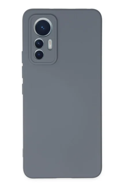Uray store Xiaomi Mi 12 Lite Kılıf Nano içi Kadife Silikon - Gri