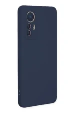 Uray store Xiaomi Mi 12 Lite Kılıf Nano içi Kadife Silikon - Lacivert - Görsel 2