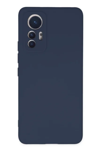 Uray store Xiaomi Mi 12 Lite Kılıf Nano içi Kadife Silikon - Lacivert