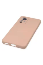 Uray store Xiaomi Mi 12 Lite Kılıf Nano içi Kadife Silikon - Pudra - Görsel 5