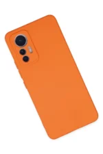 Uray store Xiaomi Mi 12 Lite Kılıf Nano içi Kadife Silikon - Turuncu - Görsel 3
