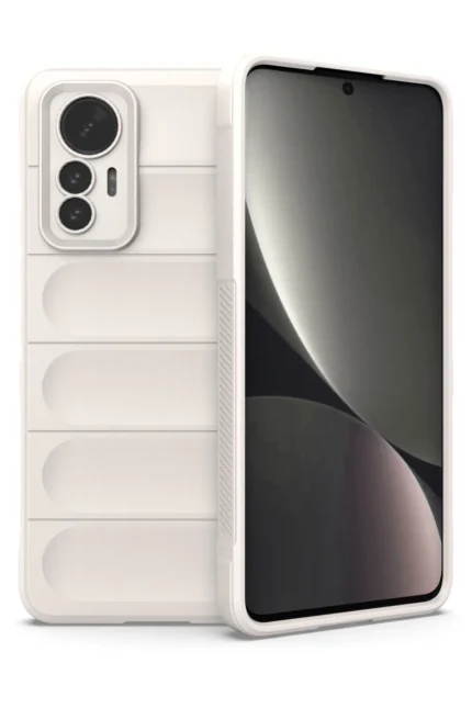 Uray store Xiaomi Mi 12 Lite Kılıf Optimum Silikon - Krem