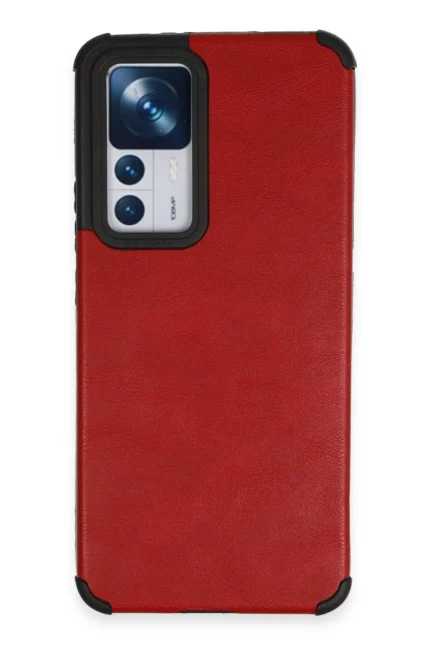 Uray store Xiaomi Mi 12T Kılıf Loop Deri Silikon - Kırmızı