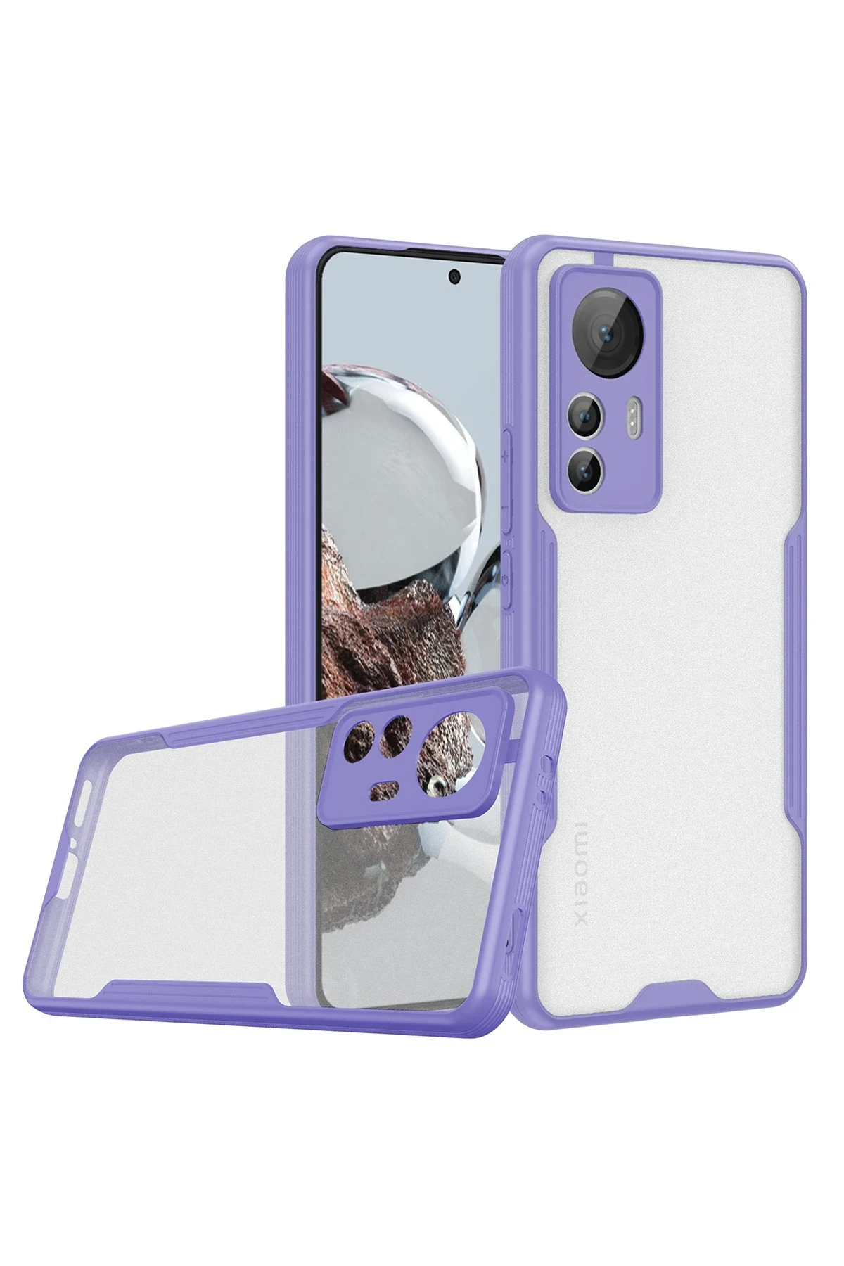 newface-xiaomi-mi-12t-kilif-platin-silikon-lila-default Uray store Xiaomi Mi 12T Kılıf Platin Silikon - Lila - Görsel 1
