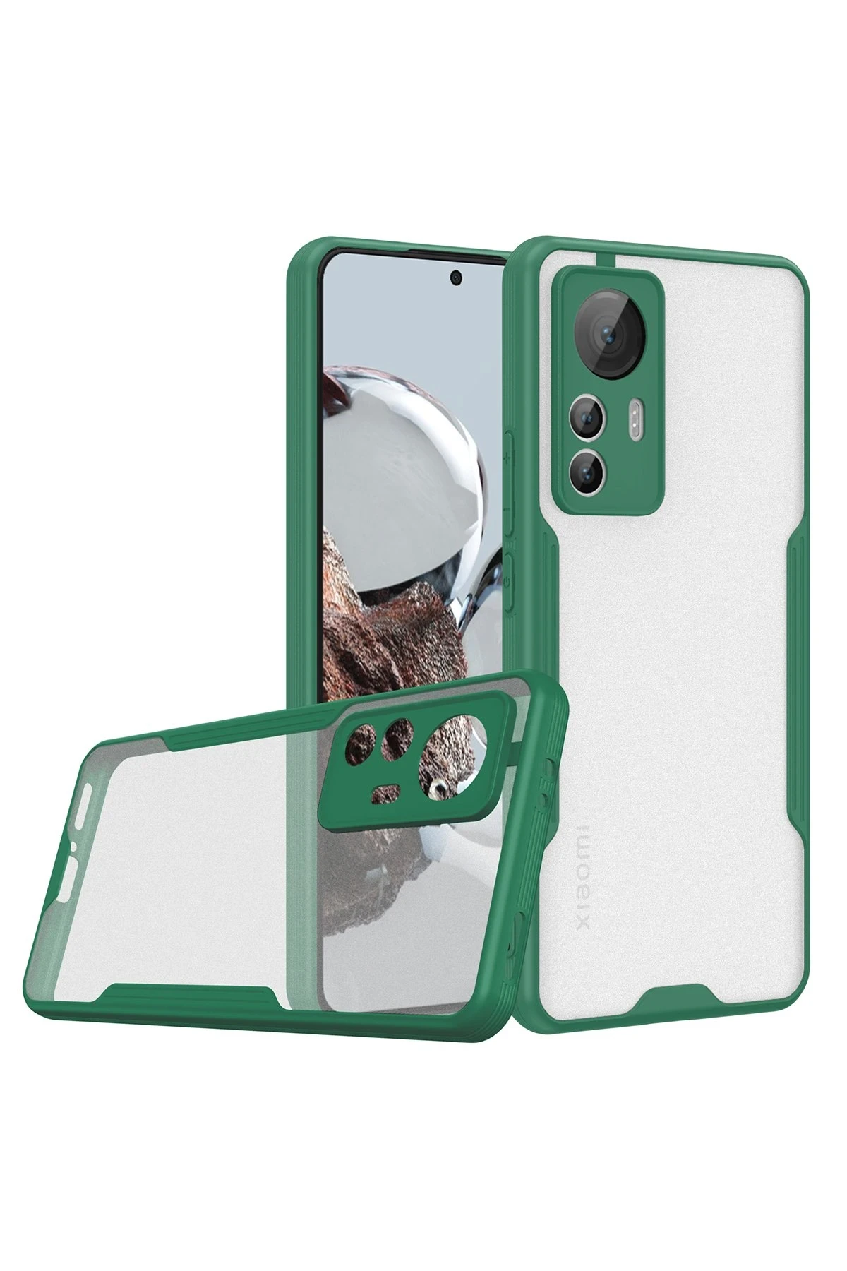 newface-xiaomi-mi-12t-kilif-platin-silikon-yesil-default Uray store Xiaomi Mi 12T Kılıf Platin Silikon - Yeşil - Görsel 1