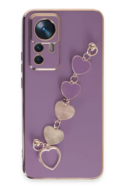 Uray store Xiaomi Mi 12T Pro Kılıf Esila Silikon - Mor