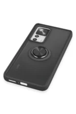 Uray store Xiaomi Mi 12T Pro Kılıf Montreal Yüzüklü Silikon Kapak - Siyah - Görsel 5