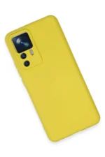 Uray store Xiaomi Mi 12T Pro Kılıf Nano içi Kadife Silikon - Sarı - Görsel 3