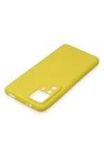 Uray store Xiaomi Mi 12T Pro Kılıf Nano içi Kadife Silikon - Sarı - Görsel 4