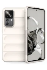 Uray store Xiaomi Mi 12T Pro Kılıf Optimum Silikon - Krem