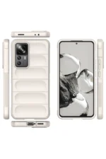 Uray store Xiaomi Mi 12T Pro Kılıf Optimum Silikon - Krem - Görsel 3
