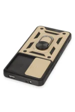 Uray store Xiaomi Mi 12T Pro Kılıf Pars Lens Yüzüklü Silikon - Gold - Görsel 4