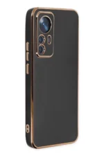 Uray store Xiaomi Mi 12T Pro Kılıf Volet Silikon - Siyah
