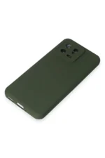 Uray store Xiaomi Mi 13 Kılıf Nano içi Kadife Silikon - Koyu Yeşil - Görsel 4