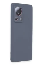 Uray store Xiaomi Mi 13 Lite Kılıf Nano içi Kadife Silikon - Gri - Görsel 2