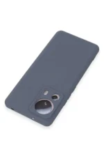 Uray store Xiaomi Mi 13 Lite Kılıf Nano içi Kadife Silikon - Gri - Görsel 3