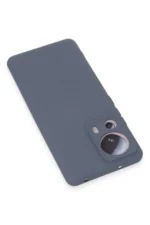 Uray store Xiaomi Mi 13 Lite Kılıf Nano içi Kadife Silikon - Gri - Görsel 4