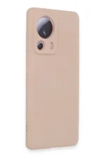 Uray store Xiaomi Mi 13 Lite Kılıf Nano içi Kadife Silikon - Pudra - Görsel 2