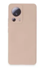 Uray store Xiaomi Mi 13 Lite Kılıf Nano içi Kadife Silikon - Pudra