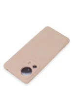 Uray store Xiaomi Mi 13 Lite Kılıf Nano içi Kadife Silikon - Pudra - Görsel 3