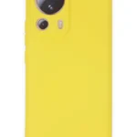 Uray store Xiaomi Mi 13 Lite Kılıf Nano içi Kadife Silikon - Sarı