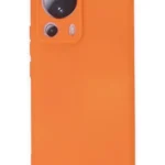 Uray store Xiaomi Mi 13 Lite Kılıf Nano içi Kadife Silikon - Turuncu