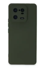 Uray store Xiaomi Mi 13 Pro Kılıf Nano içi Kadife Silikon - Koyu Yeşil
