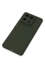 Uray store Xiaomi Mi 13 Pro Kılıf Nano içi Kadife Silikon - Koyu Yeşil - Görsel 4