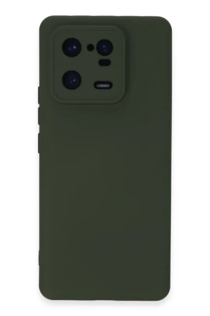 Uray store Xiaomi Mi 13 Pro Kılıf Nano içi Kadife Silikon - Koyu Yeşil