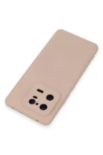 Uray store Xiaomi Mi 13 Pro Kılıf Nano içi Kadife Silikon - Pudra - Görsel 3
