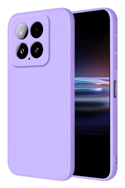 Uray store Xiaomi Mi 14T Pro Kılıf Nano içi Kadife Silikon - Lila