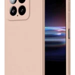 Uray store Xiaomi Mi 14T Pro Kılıf Nano içi Kadife Silikon - Pudra