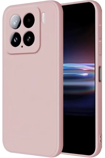 Uray store Xiaomi Mi 15 Kılıf Nano içi Kadife Silikon - Pudra
