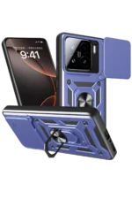 Uray store Xiaomi Mi 15 Kılıf Pars Lens Yüzüklü Silikon - Lacivert