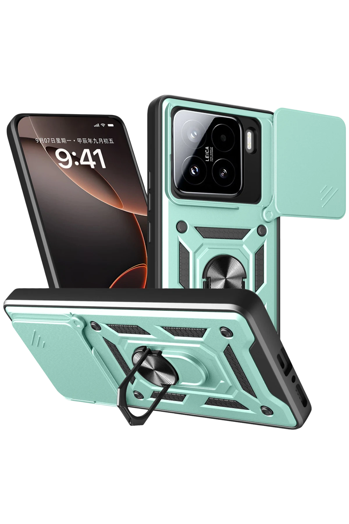 newface-xiaomi-mi-15-kilif-pars-lens-yuzuklu-silikon-yesil-default Uray store Xiaomi Mi 15 Kılıf Pars Lens Yüzüklü Silikon - Yeşil - Görsel 1