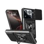 Uray store Xiaomi Mi 15 Pro Kılıf Pars Lens Yüzüklü Silikon - Siyah