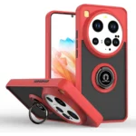 Uray store Xiaomi Mi 15 Ultra Kılıf Montreal Yüzüklü Silikon Kapak - Kırmızı