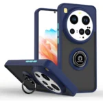 Uray store Xiaomi Mi 15 Ultra Kılıf Montreal Yüzüklü Silikon Kapak - Lacivert