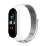 Uray store Xiaomi Mi Band 4 Hasırlı Cırtcırtlı Kordon - Beyaz