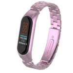 Uray store Xiaomi Mi Band 4 Metal Baklalı Kordon - Rose