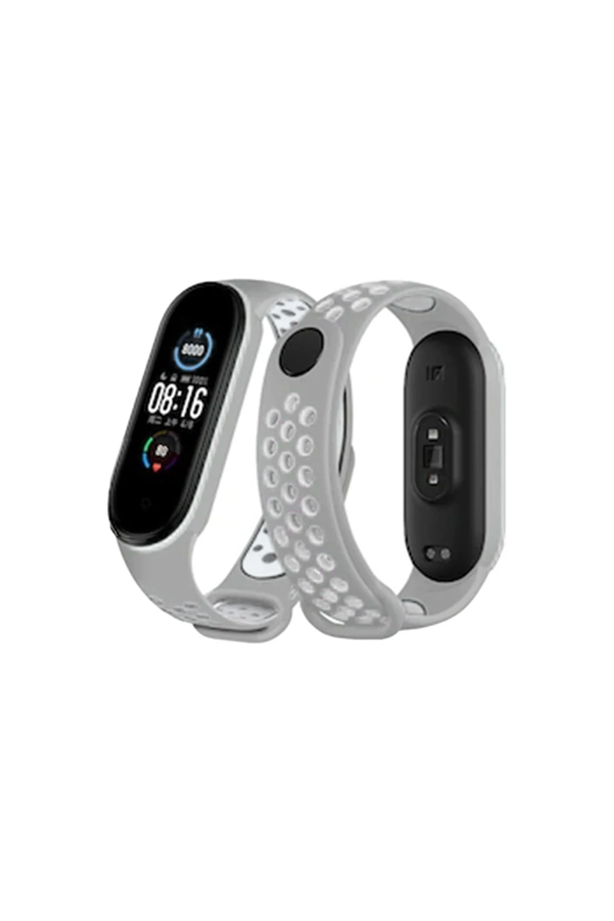 newface-xiaomi-mi-band-4-spor-delikli-kordon-gri-beyaz-default Uray store Xiaomi Mi Band 4 Spor Delikli Kordon - Gri-Beyaz - Görsel 1