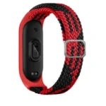 Uray store Xiaomi Mi Band 6 Star Kordon - Kırmızı-Siyah