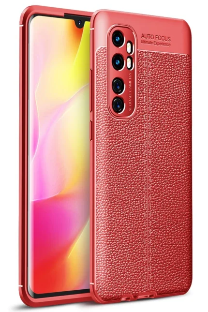 Uray store Xiaomi Mi Note 10 Lite Kılıf Auto Focus Kapak - Kırmızı