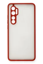 Uray store Xiaomi Mi Note 10 Lite Kılıf Montreal Silikon Kapak - Kırmızı