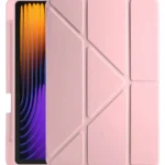 Uray store Xiaomi Pad 7 Pro Kılıf Kalemlikli Mars Tablet Kılıfı - Rose Gold