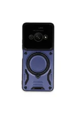 Uray store Xiaomi Poco C61 Kılıf Joy Lens Standlı Kapak - Lacivert