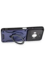 Uray store Xiaomi Poco C61 Kılıf Joy Lens Standlı Kapak - Mor - Görsel 3