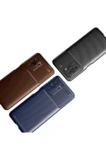Uray store Xiaomi Poco F3 Kılıf Auto Focus Karbon Kapak - Lacivert - Görsel 3