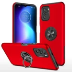 Uray store Xiaomi Poco F3 Kılıf Elit Yüzüklü Kapak - Kırmızı