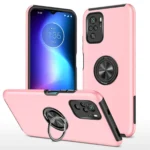 Uray store Xiaomi Poco F3 Kılıf Elit Yüzüklü Kapak - Pembe